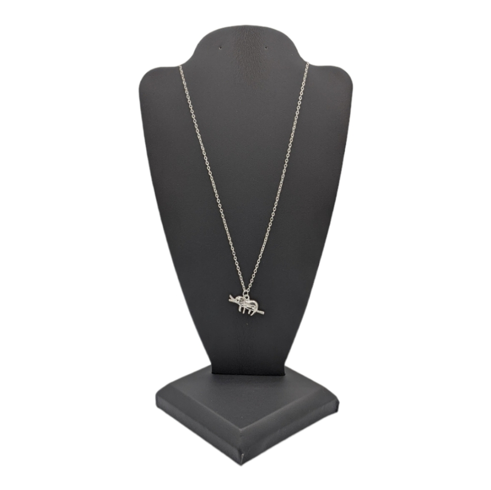 ⭐ FINAL PRICE ⭐ Sloth Silver Tone Necklace - Picture 6 of 7